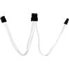 Silverstone Cavo Silverstone 8-Pin-PCIe su 6+2-Pin-PCIe estensione - 250mm bianco