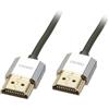 Lindy Cavo Hdmi Lindy Cromo Slim Hdmi High Speed A/A 0,5m con Ethernet [41670]