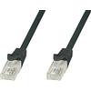 Techly Cavo di rete Techly Patch in CCA Cat.5E Nero UTP 10m