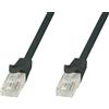 Techly Cavo di rete Techly Patch in CCA Cat.5E Nero UTP 2m