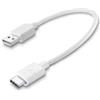 Cellularline Cavo usb Cellular Line Cavo USBDATACTRUSBSCW bianco 15 cm type C