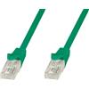 Techly Cavo di rete Techly Patch in CCA Cat.5E Verde UTP 2m