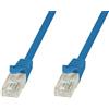 Techly Cavo di rete Techly Patch in CCA Cat.6 Blu UTP 1,5m
