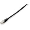 Equip Cavo di rete Equip Cat.6 U/UTP 0,25m nero Polybag [625453]