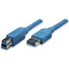 Techly Cavo usb Techly 3.0 A maschio/B maschio 1 m blu