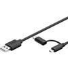 Goobay Cavo usb Goobay A / Micro B con Adattatore USB-C