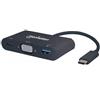 Manhattan Convertitore usb Manhattan USB-C a VGA, USB, USB-C