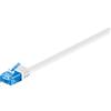 Goobay Cavo di Rete Patch Piatto in Rame Cat.6A UTP 1m Bianco