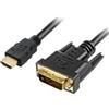 Sharkoon Cavo dvi Sharkoon Hdmi -> DVI-D (24+1) 1m nero [4044951017331]