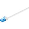 Goobay Cavo di Rete Patch Piatto in Rame Cat.6A UTP 3m Bianco