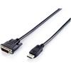 Equip Cavo displayport Equip su Dvi (24+1)(S/S) 2.00m nero[119336]