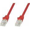 Techly Cavo di rete Techly in Rame Cat.6 Rosso UTP 0,5m