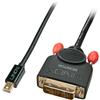Lindy Cavo Lindy Mini DisplayPort a DVI-D 3m nero [41953]