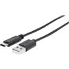 Manhattan Cavo usb Manhattan 3.1 tipo A Maschio / USB-C Maschio 3m Nero
