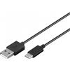 Goobay Cavo Usb A maschio 2.0 / Usb-C maschio 1m nero