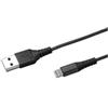 Celly Cavo usb Celly a lightning nylon 0.25m nero [USBLIGHTNYL25BK]