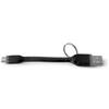 Celly Cavo usb Celly a Micro usb con anello portachiavi 12cm nero [USBMICROKEYBK]
