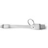 Celly Cavo usb Celly a Micro usb con anello portachiavi 12cm bianco [USBMICROKEYWH]