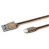 Celly Cavo usb Celly a Micro usb metallo oro [USBMICROSNAKEGD]