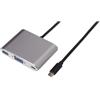 Nilox Adattatore Nilox Usb-C a Vga/Usb-C/Usb 3.0 M/F argento [NX080200123]