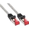 Inline Cavo di rete Patch InLine S/FTP (PiMf), Cat.6, 250MHz, guaina PVC, CU (100% rame), 3m trasparente [76403T]