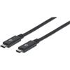 Manhattan Cavo Manhattan SuperSpeed+ Usb-C / Usb-C 3.1 M/M 1m nero