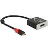 Delock Adattatore Delock Usb-C -> DisplayPort (Alt Mode) M/F 4K 60Hz 0.2m [63312]