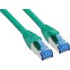 Inline Cavo di rete Patch InLine LAN, S/FTP (PiMf), Cat.6A (10Giga), 500MHz, guaina HalogenFree, CU (100% rame), 1m verde [76811G]