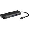 Adattatore Startech Multiport Usb-C a SD/4K Hdmi/GbE/2xUSB-A nero [DKT30CSDHPD]