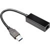 Gembird Adattatore Gembird NIC-U3-02 USB-A a Ethernet 1000Mbit/s M/F nero