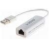 SAVIO Adattatore Savio CL-24 USB a RJ-45 M/F bianco