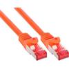 Inline Cavo di rete Patch InLine S/FTP (PiMf), Cat.6, 250MHz, guaina PVC, CU (100% rame) 3m arancione [76403O]