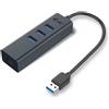 I-TECH Adattatore I-Tech USB-A a Hub 3 Port Giga [U3METALG3HUB]