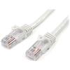 StarTech.com Cavo di rete CAT 5e - Cavo Patch Ethernet RJ45 UTP Bianco da 2m antigroviglio