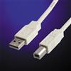 Itb ROLINE USB 2.0 Cable 3m USB A USB B Bianco cavo USB