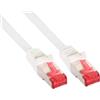Inline Cavo di rete Patch InLine LAN, S/FTP (PiMf), Cat.6, 250MHz, guaina PVC, CU (100% rame), 5m bianco [76405W]