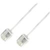 Techly Cavo di rete Patch Techly in Rame Ultra Slim Cat.6 Bianco UTP 1,5m