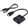SAVIO Adattatore Savio HDMI M D-Sub VGA F 0.20m Nero [CL-23/B]