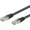 Goobay Cavo di rete goobay CAT5e 3,0m SF/UTP nero [68671]