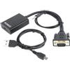 Gembird Adattatore Gembird (HDMI - D-Sub(VGA)) 0.15m Nero [A-VGA-HDMI-01]