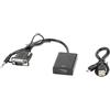 Lanberg Adattatore Lanberg (D-Sub(VGA) - Mini Jack - HDMI) 0.20m Nero [AD-0021-BK]