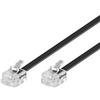 Goobay Cavo di rete Goobay 6P4C RJ11 6m nero [50318]
