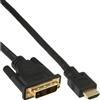 Inline Adattatore InLine Hdmi a Dvi alta velocita' 1,5m nero [17664P]