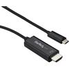 StarTech.com Cavo USB-C a HDMI da 3m - Cavetto USB 3.1 Tipo C a HDMI - 4k a 60Hz - Nero