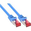InLine S-STP/PiMF Cat.6 2m Blue 2m Blu cavo di rete