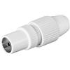 Goobay Raccordo coassiale quick con fissaggio a morsetto Diametro cavo: 9.50 mm [11941]