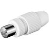 Goobay Spina coassiale quick con fissaggio a morsetto Diametro cavo: 9.50 mm [11942]