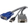Cavo StarTech SVUSBVGA6 (1.8m; USB 2.0 M - D-Sub (VGA) x 2 M; nero) [SVUSBVGA6]