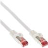 Inline Cavo di rete Patch InLine LAN, S/FTP (PiMf), Cat.6, 250MHz, guaina PVC, CU (100% rame), bianco, 3m [76403W]