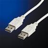 Itb ROLINE USB 2.0 Cable 0.8m USB A USB A Maschio Maschio Bianco cavo USB